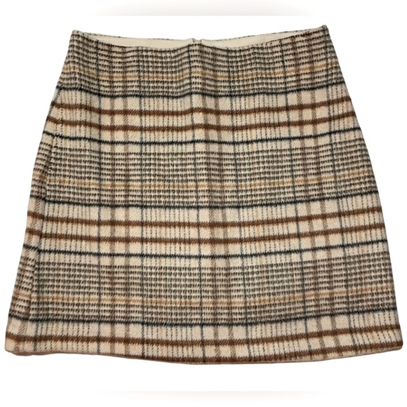 Joie Dresses & Skirts - Joie Size S Plaid Wool Mini Skirt